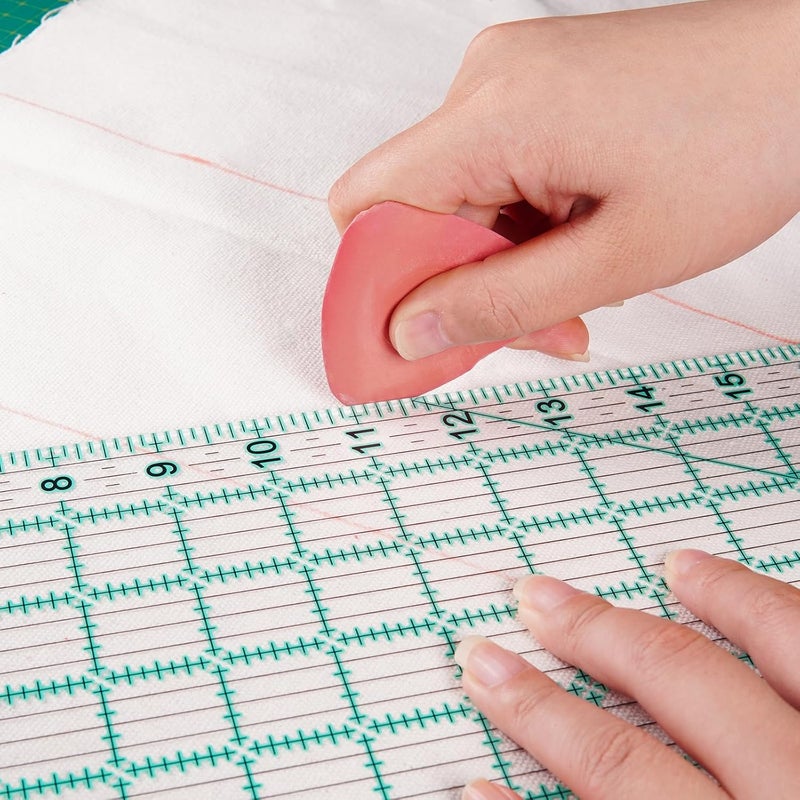 MANUFORE Quilting Ruler 6 * 12in Sewing Acrylic Anti-Slip Metric Ruler DIY Quilting Tools with Clear Printed Lines for Precise Cutting - Image 5